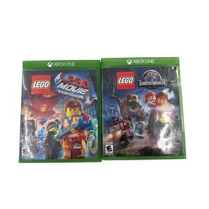 Xbox‎ One Lego Movie Videogame and Lego Jurassic World Games Lot